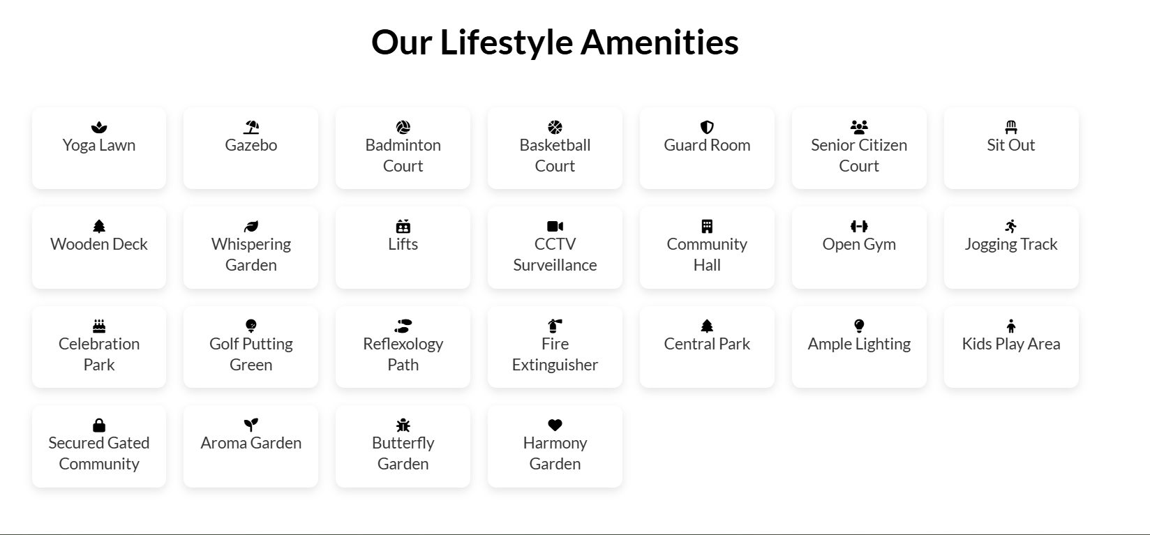 Rof Privasa amenities